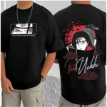 Generic Men's Casual Cotton Blend Printed Round Neck Half Sleeve T-Shirt (Black) - Image 3