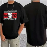 Generic Men's Casual Cotton Blend Printed Round Neck Half Sleeve T-Shirt (Black) - Image 3