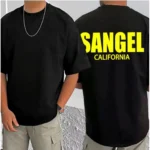 Generic Men's Casual Cotton Blend Printed Round Neck Half Sleeve T-Shirt (Black) - Image 3