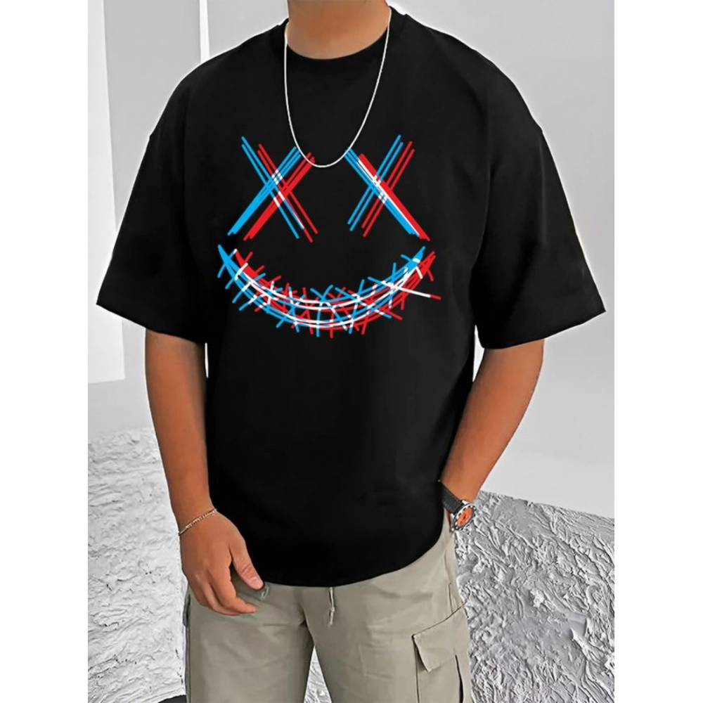 54520980949_71e3b4edde_o_d-1000x1000-1.webp Generic Men's Casual Cotton Blend Printed Round Neck Half Sleeve T-Shirt (Black) - Image 1