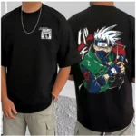 Generic Men's Casual Cotton Blend Printed Round Neck Half Sleeve T-Shirt (Black) - Image 3