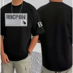 Generic Men's Casual Cotton Blend Printed Round Neck Half Sleeve T-Shirt (Black) - Image 3