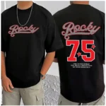 Generic Men's Casual Cotton Blend Printed Round Neck Half Sleeve T-Shirt (Black) - Image 3