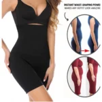 Generic Women's Cotton Lycra Solid Western Wear Tummy - Thigh Body Shaper (Black) - Image 3