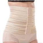 Generic Women's Lycra Blend Self Design Western Wear Corset Body Shaper (Beige) - Image 3