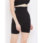 Generic Women's Cotton Solid Western Wear Tummy - Thigh Body Shaper (Black) - Image 3