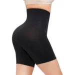 Generic Women's Cotton Solid Western Wear Tummy - Thigh Body Shaper (Black) - Image 4