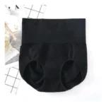 Generic Women's Cotton Solid Ethnic Wear Body Shaper Brief (Black)