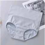 Generic Women's Cotton Solid Ethnic Wear Body Shaper Brief (Grey)