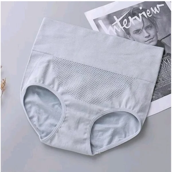 Generic Women's Cotton Solid Ethnic Wear Body Shaper Brief (Grey)