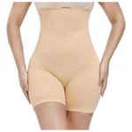 Generic Women's Cotton Lycra Solid Western Wear Tummy - Thigh Body Shaper (Beige)