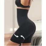 Generic Women's Cotton Solid Western Wear Tummy - Thigh Body Shaper (Black) - Image 3