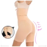 Generic Women's Cotton Lycra Solid Western Wear Tummy - Thigh Body Shaper (Beige) - Image 3