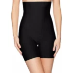 Generic Women's Cotton Solid Western Wear Tummy - Thigh Body Shaper (Black) - Image 3