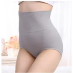 Generic Women's Cotton Self Design Western Wear Body Shaper Brief (Grey)