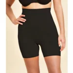 Generic Women's Cotton Solid Ethnic Wear Tummy - Thigh Body Shaper (Black) - Image 3