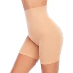 Generic Women's Cotton Solid Western Wear Tummy - Thigh Body Shaper (Skin)