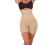 Generic Women's Cotton Lycra Solid Western Wear Tummy - Thigh Body Shaper (Beige)