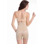 Generic Women's Cotton Lycra Solid Western Wear Tummy - Thigh Body Shaper (Beige) - Image 4
