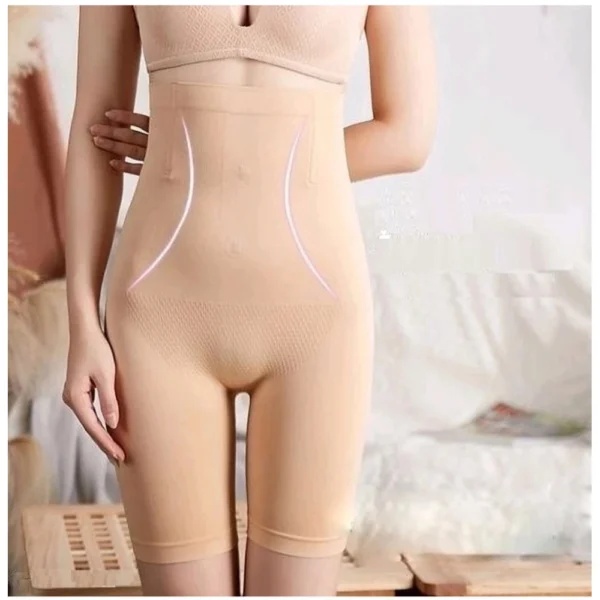 Generic Women's Cotton Solid Ethnic Wear Tummy - Thigh Body Shaper (Skin)