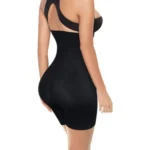 Generic Women's Cotton Lycra Solid Western Wear Tummy - Thigh Body Shaper (Black) - Image 3