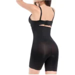 Generic Women's Cotton Lycra Solid Western Wear Tummy Body Shaper (Black) - Image 4