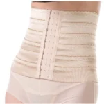 Generic Women's Lycra Blend Self Design Western Wear Corset Body Shaper (Beige) - Image 4