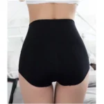 Generic Women's Cotton Solid Ethnic Wear Body Shaper Brief (Black) - Image 3
