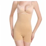 Generic Women's Cotton Lycra Solid Western Wear Body Shaper (Beige)