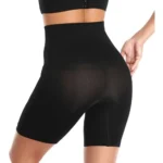 Generic Women's Cotton Lycra Solid Western Wear Tummy Body Shaper (Black) - Image 4