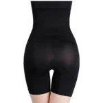 Generic Women's Cotton Solid Western Wear Tummy - Thigh Body Shaper (Black) - Image 4