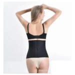 Generic Women's Cotton Self Design Western Wear Corset Body Shaper (Black) - Image 4