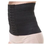 Generic Women's Lycra Blend Self Design Western Wear Corset Body Shaper (Black) - Image 4