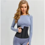 Generic Women's Cotton Solid Western Wear Tummy - Thigh Body Shaper (Black)