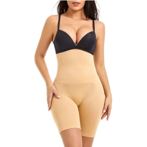 Generic Women's Cotton Solid Western Wear Tummy - Thigh Body Shaper (Skin)
