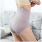 Generic Women's Cotton Solid Ethnic Wear Body Shaper Brief (Grey) - Image 3