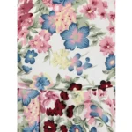 Generic Girl's Polyester Crepe Printed Short Sleeve Round Neck Dress (Multicolor) - Image 3