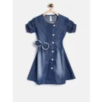 Girls Blue Denim Dress