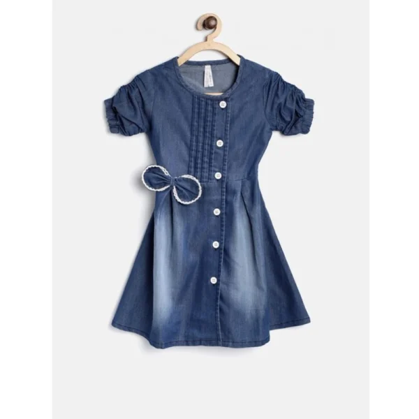 Girls Blue Denim Dress
