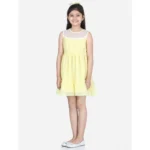 Girls Yellow Floral Dress