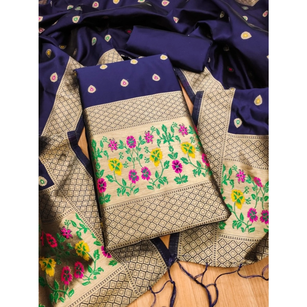 54536234237_02e2c68ee7_o_d-1000x1000-1.webp Navy Blue Banarasi Silk Unstitched Salwar Suit Material with Dupatta