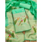 Sea Green Banarasi Silk Salwar Suit Material