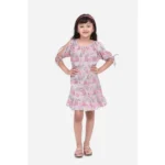 Girls Pink Floral Dress