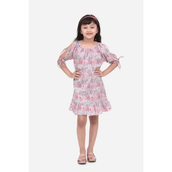 Girls Pink Floral Dress