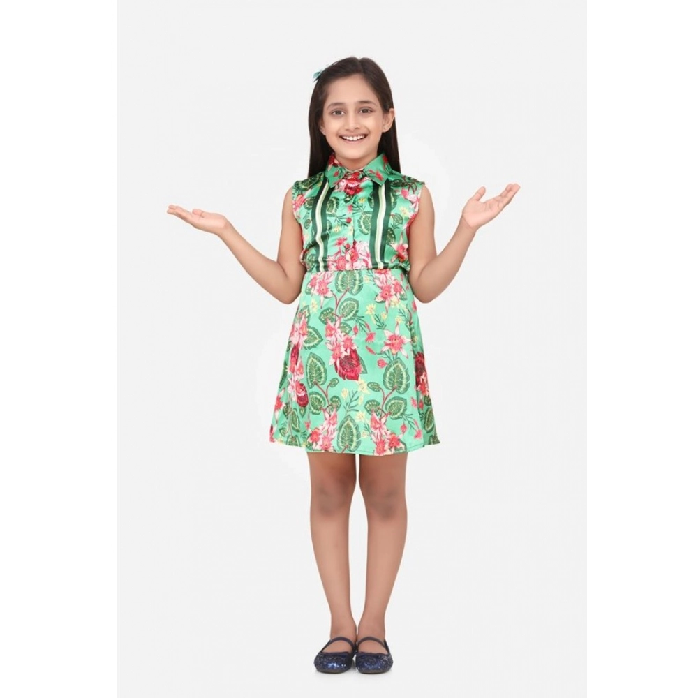54537141570_7be34af8df_o_d-1000x1000-1.webp Generic Girl's Satin Floral Printed Sleeveless Shirt Collar Dress (Multicolor) - Image 1