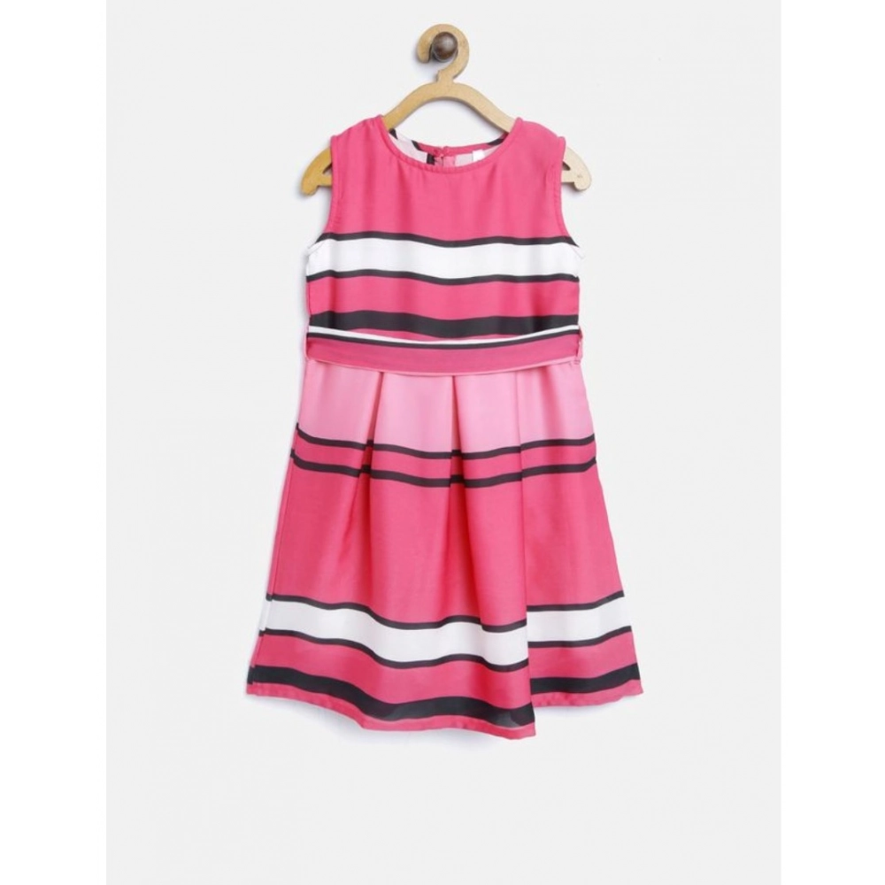 54537141645_c4d1c20537_o_d-1000x1000-1.webp Generic Girl's Satin Striped Sleeveless Round Neck Dress (Pink) - Image 1