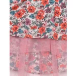 Generic Girl's Polyester Crepe Printed Sleeveless Round Neck Dress (Multicolor) - Image 3