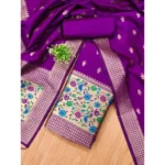 Banarasi Silk Suit Material - Angle 4