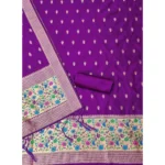 Banarasi Silk Suit Material - Angle 3