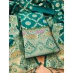 Printed Banarasi Silk Salwar Suit Material